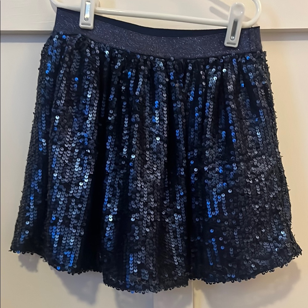 Cat & Jack Navy Blue Sequin Skirt